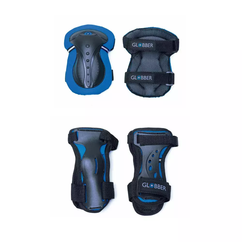 Globber Set 6 Pcs Pelindung Lutut, Siku, & Tangan Junior - Biru Navy