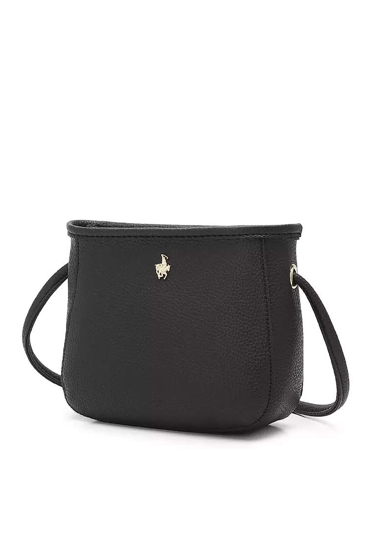 2-In-1 Sling Bag & Zipper Pouch - Black