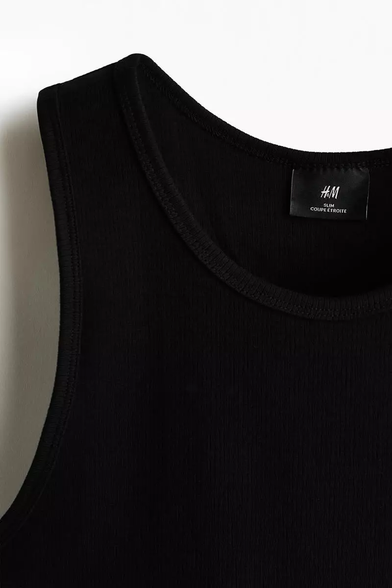 Slim Fit Ribbed vest top