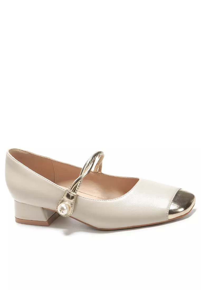 Discount on Twenty Eight Shoes  shoes - SKU: 3CM Pearl Strap Microfiber Leather Mary Jane Shoes BY3102-26