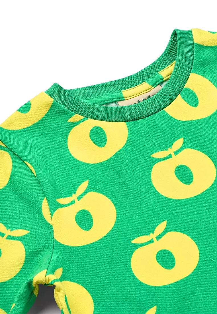 Long-sleeved top with apples
