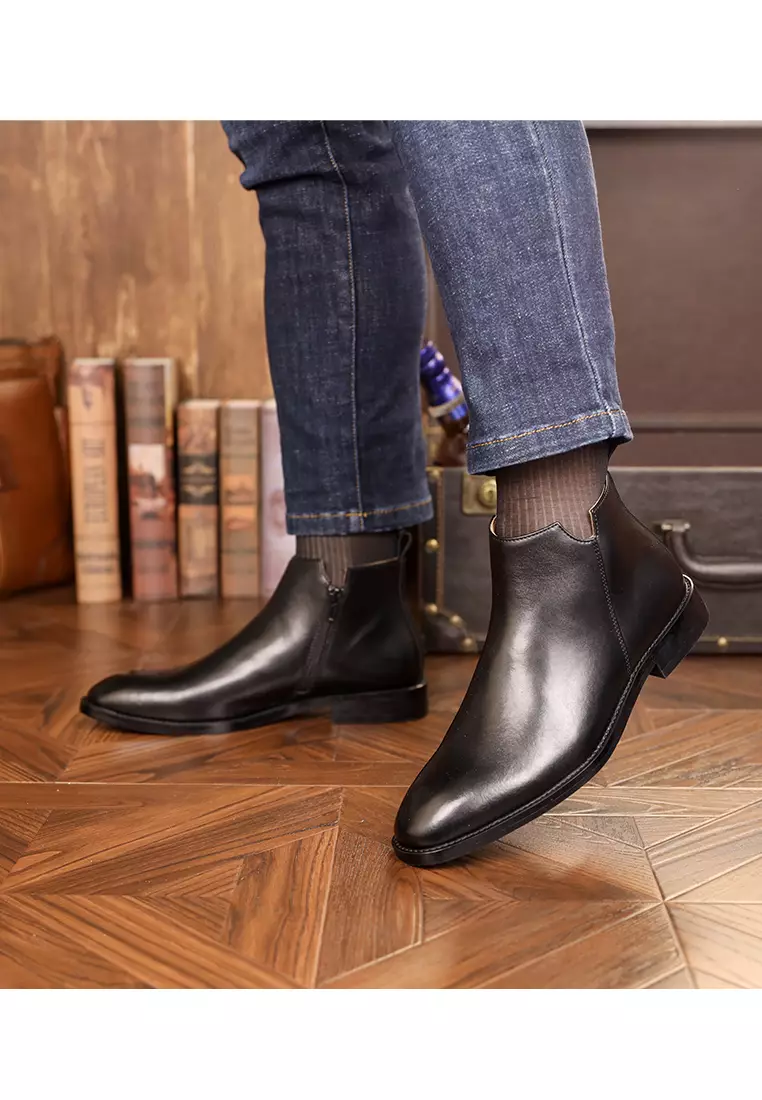 XAFITI Zip Suede Chelsea boots 2025 Buy XAFITI Online ZALORA