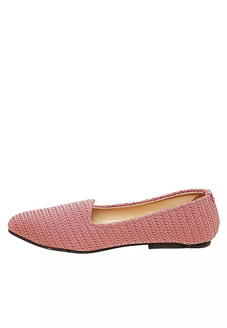 Naira Flatshoes Woman Design Casual Sepatu Wanita Premium Quality - Pink