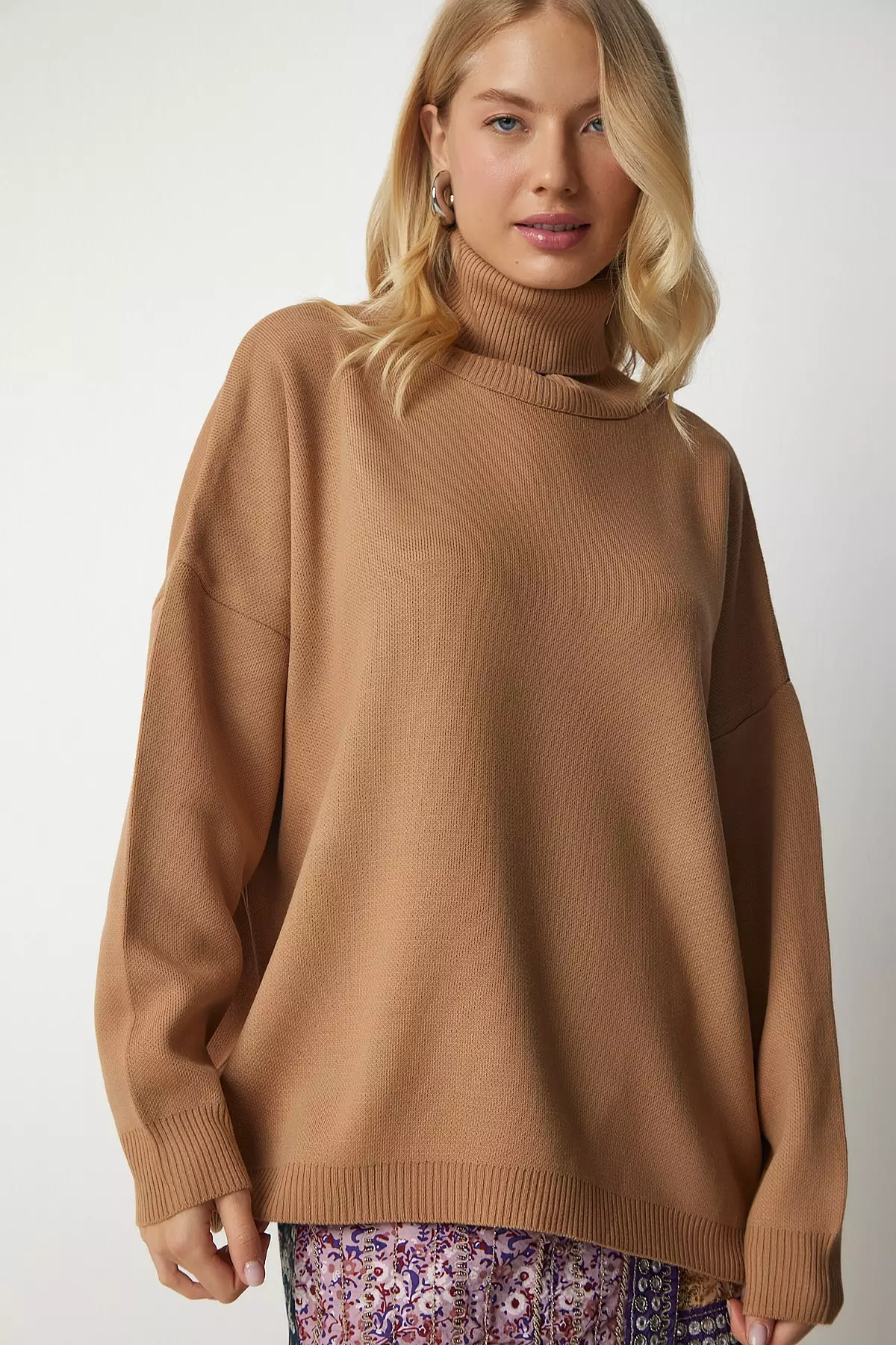 Turtleneck Knit Sweater