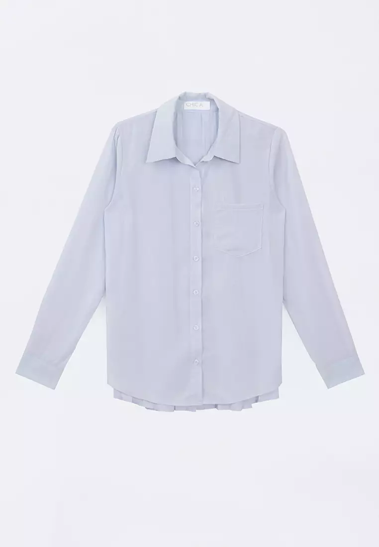 Panel Back Button Down Shirt