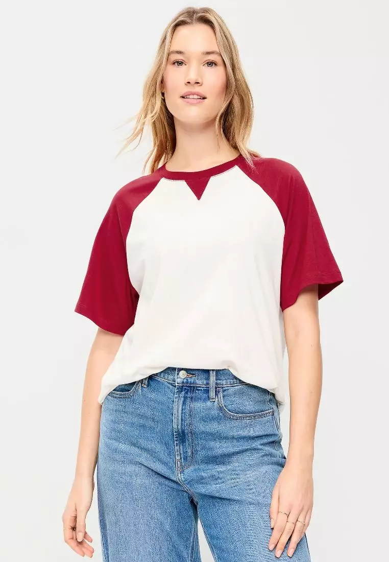 Vintage Crew-Neck Raglan T-Shirt