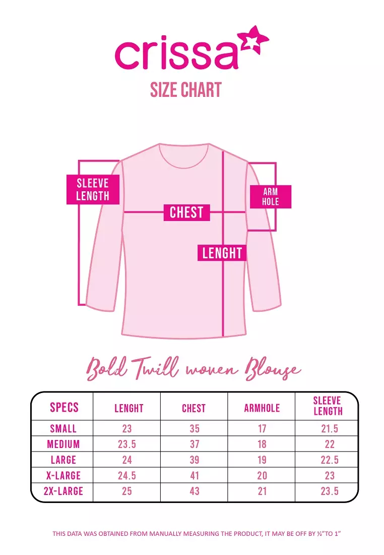 Bold Twill Rayon Long Sleeves Blouse