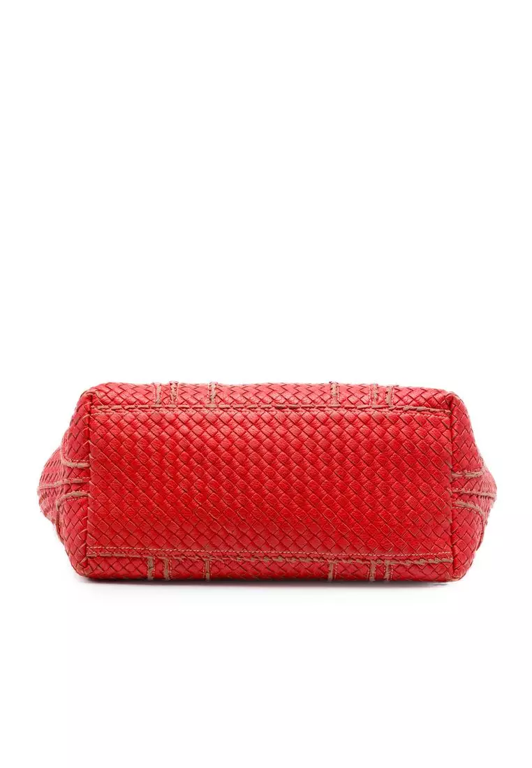 Pre-Loved Bottega Veneta Xl Nappa Intrecciato Stitch Tote