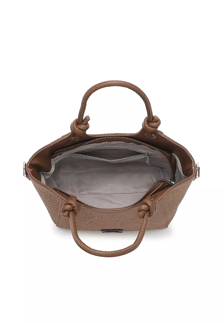 Women's Top Handle Bag / Sling Bag / Crossbody Bag / Shoulder Bag - Brown