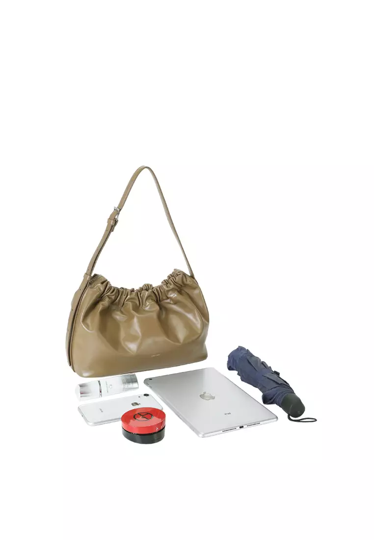 SCRUNCHIE Shoulder Bag - Toffee