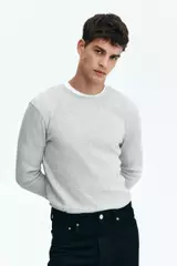 Grey Melange Dusty Light