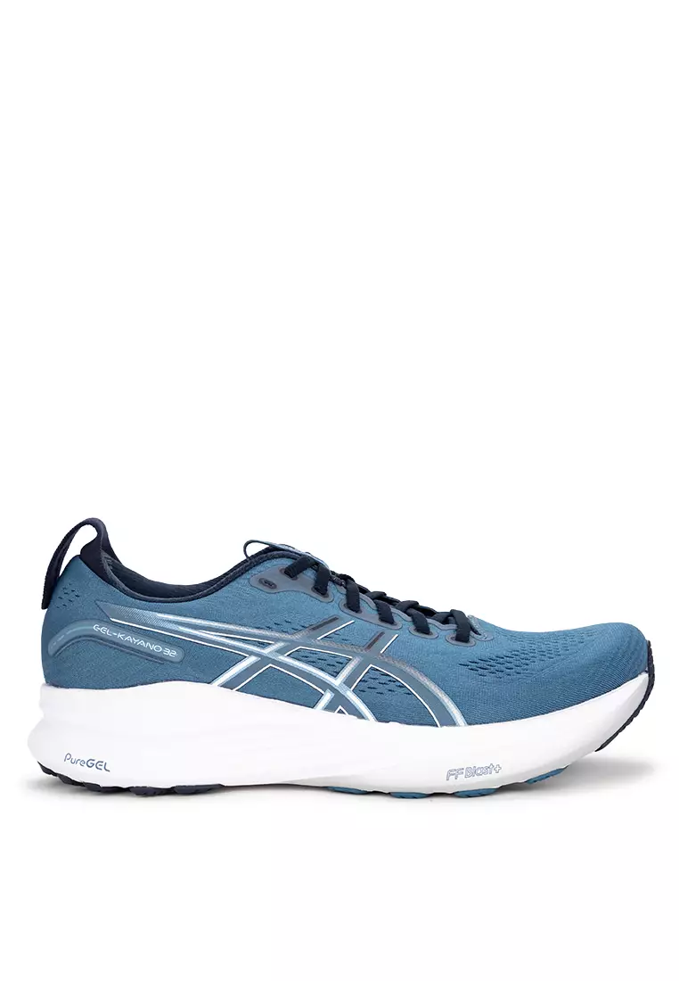Gel Kayano Asics Blue And White Shoes ASICS GEL-KAYANO 31 Unisex Mesh Shoe White  Knight