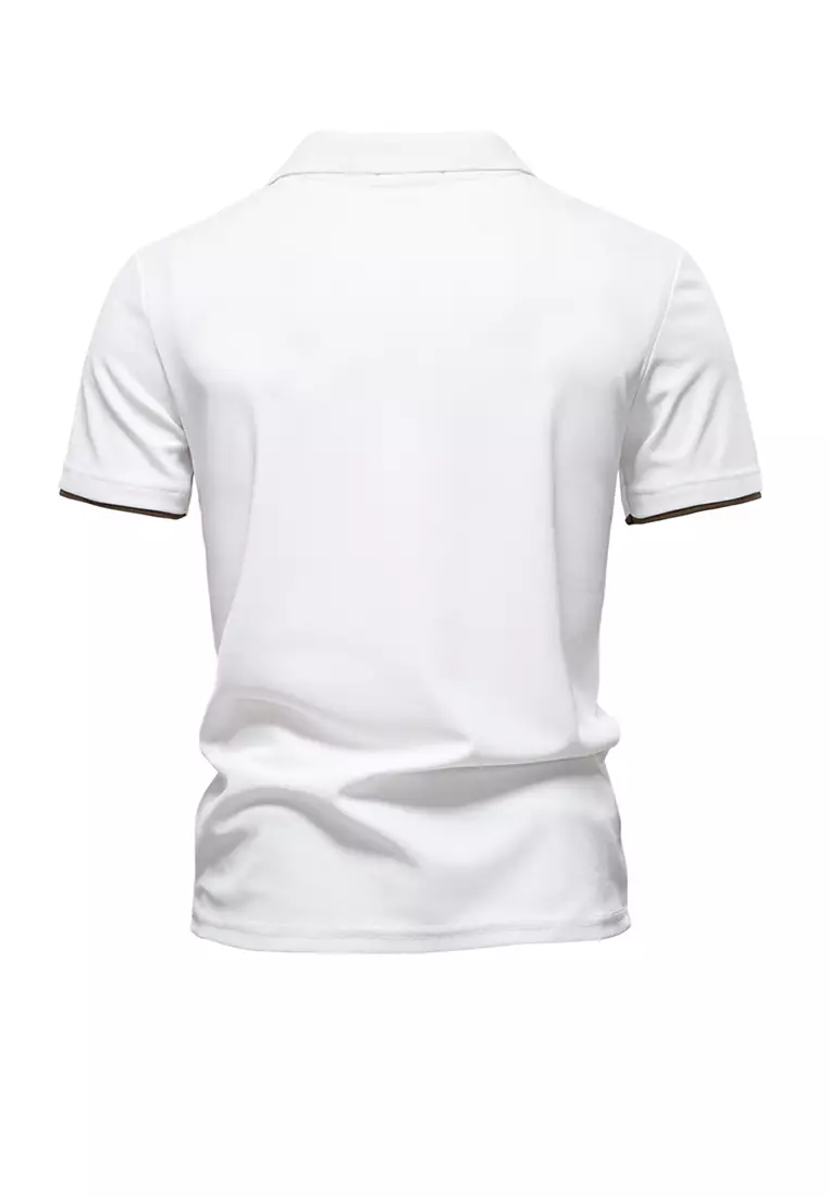 Color Matching Embroidery Polo Shirt AX-PL7002