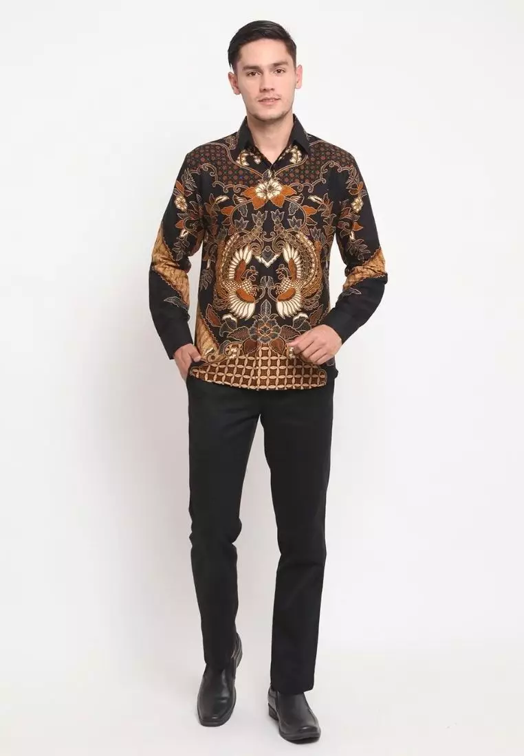 Merpati Elok Kemeja Batik Pria Premium Slimfit Modern Lengan Panjang
