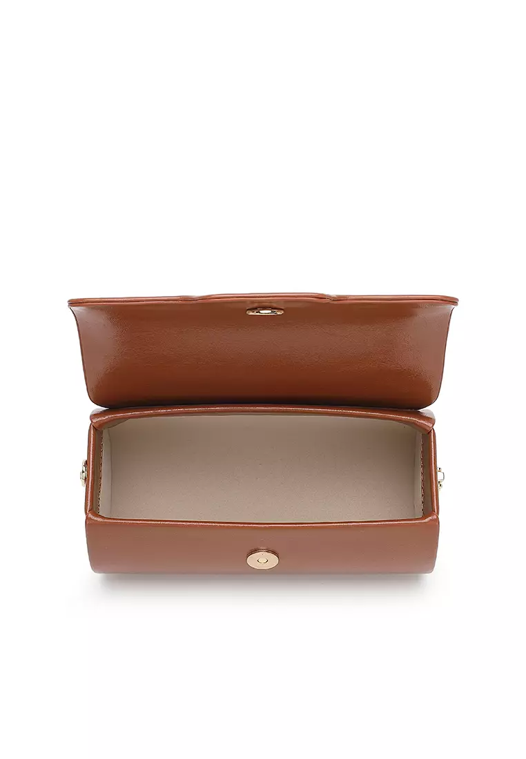 Women's Top Handle Bag / Sling Bag / Crossbody Bag / Shoulder Bag - Brown