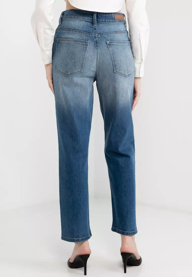 Sugar High Rise Straight Fit Jeans