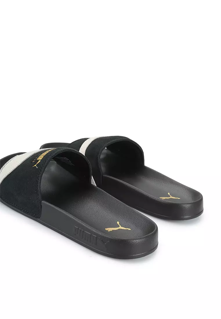 Puma leadcat suede hot sale slides women's