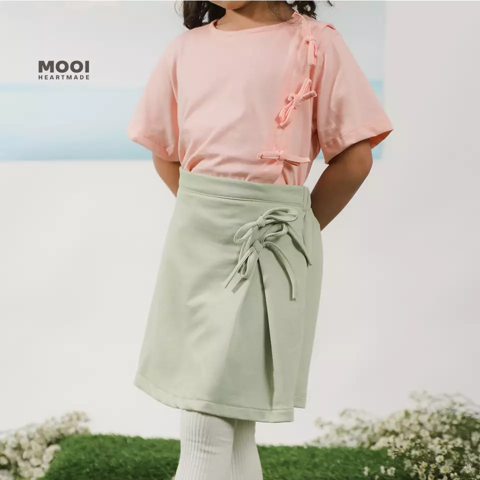 Mooi Rok Celana Skort Anak Perempuan Nata Skort Pants - Blue Sky