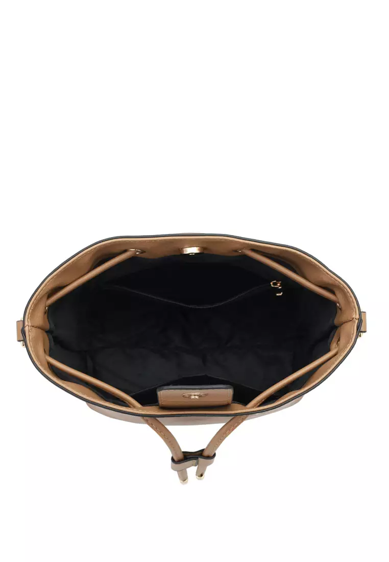 Women's Bucket Bag / Shoulder Bag / Sling Bag / Crossbody Bag (Tas Ember Wanita / Tas Bahu Wanita / Tas Selempang Wanita ) - Cokelat