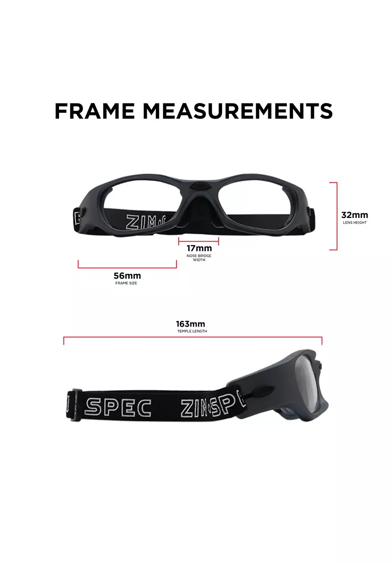 ZS13 (C8-Matte Clear & Red) Replaceable Lenses Sports Goggles/Eyewear Basketball/Pickleball/Tennis/Volleyball/Football for Men/Women