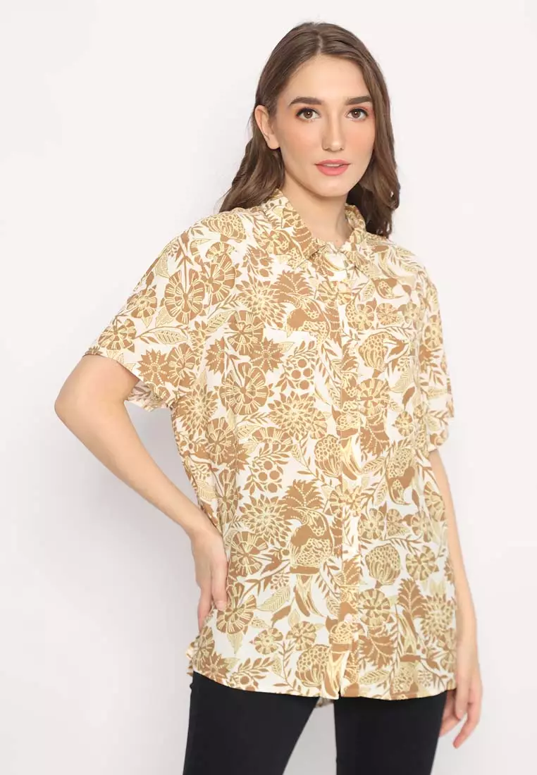 SUN SEEKER S/S WVN TOP-WOS