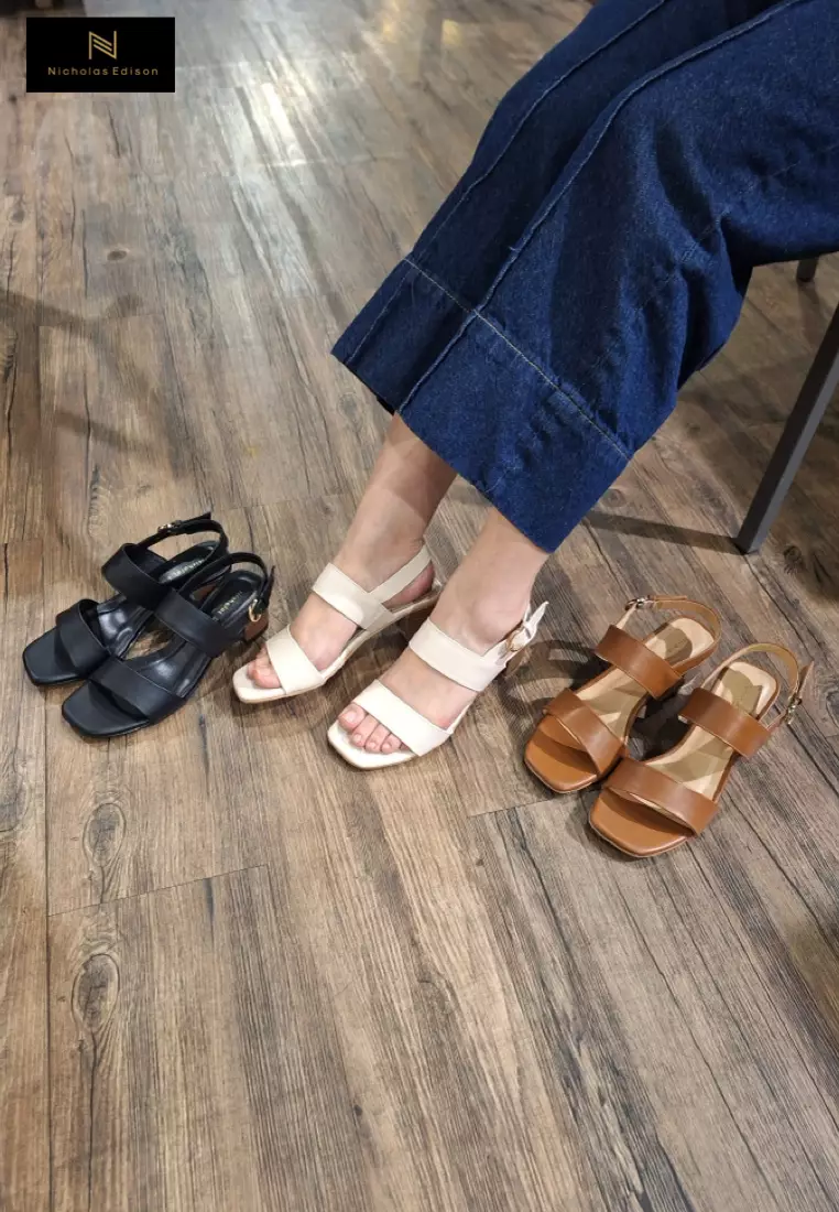 Nicholas Edison Heel Aiko Cream