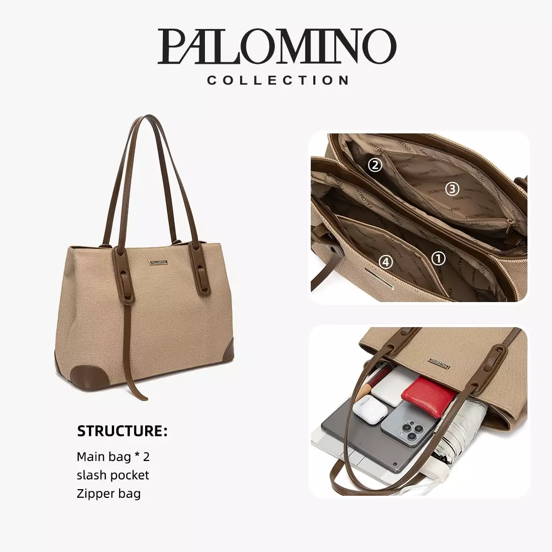 Palomino Leticia Totebag Wanita Warna Khaki