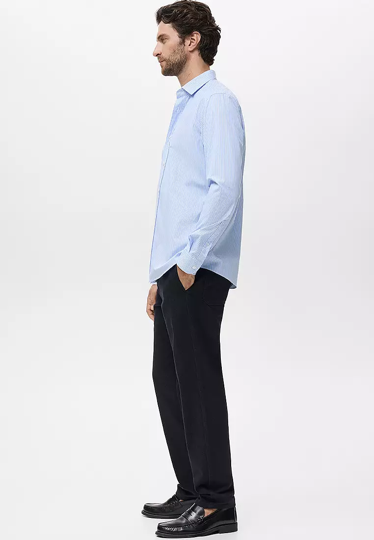 Regular Fit Striped Cotton Shirt