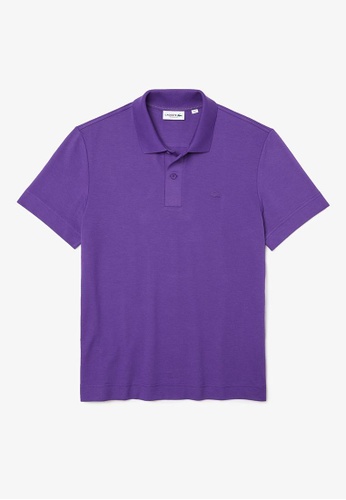 Lacoste purple Men’s Lacoste Regular Fit Light Breathable Piqué Polo AA16BAAC6A7087GS_1