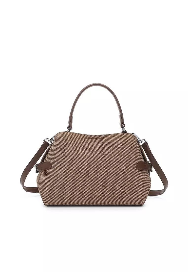 Women's Top Handle Bag / Sling Bag / Crossbody Bag / Shoulder Bag (手拿袋 / 斜孭袋 / 單肩包) - 棕色