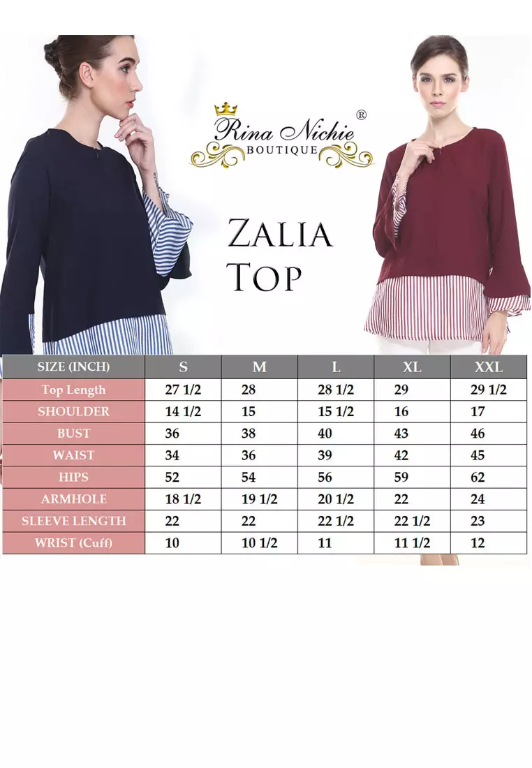 Zalia Top in Raspberry Purple Maroon