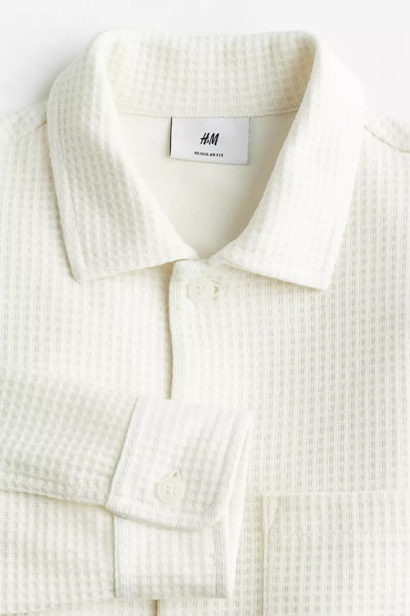 Regular Fit Waffled shirt