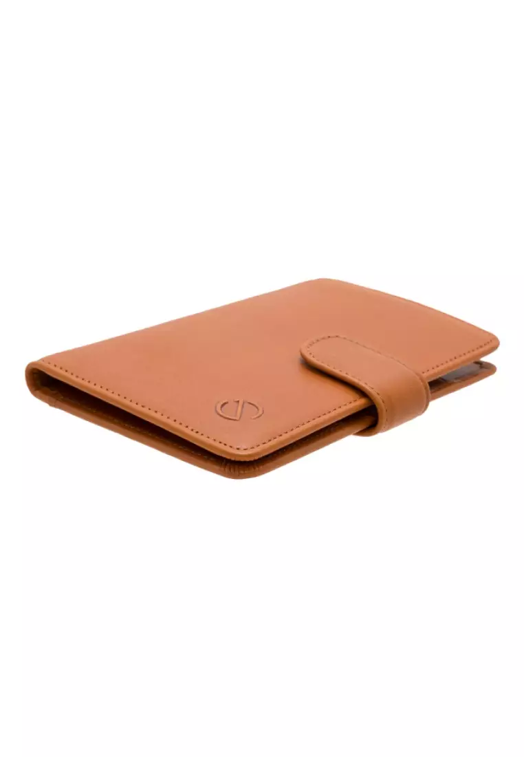 Vegetable Tanned Leather RFID 5 Cards Passport Cover JWC 31055