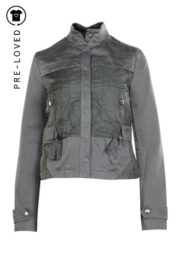 Buy Patrizia Pepe Pre Loved Patrizia Pepe Khaki Jacket 2021 Online Zalora Singapore