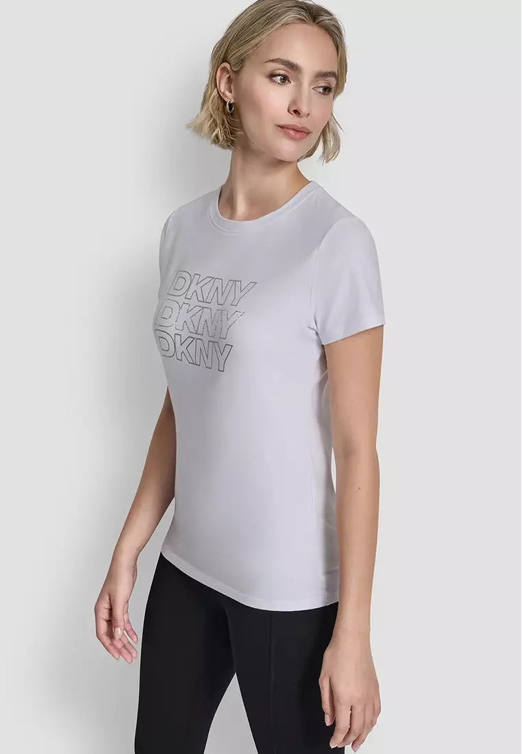 Triple Rhinestone Foil Logo Tee