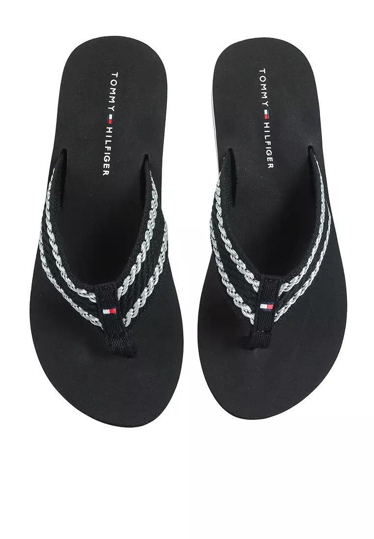 tommy hilfiger beach slides women's