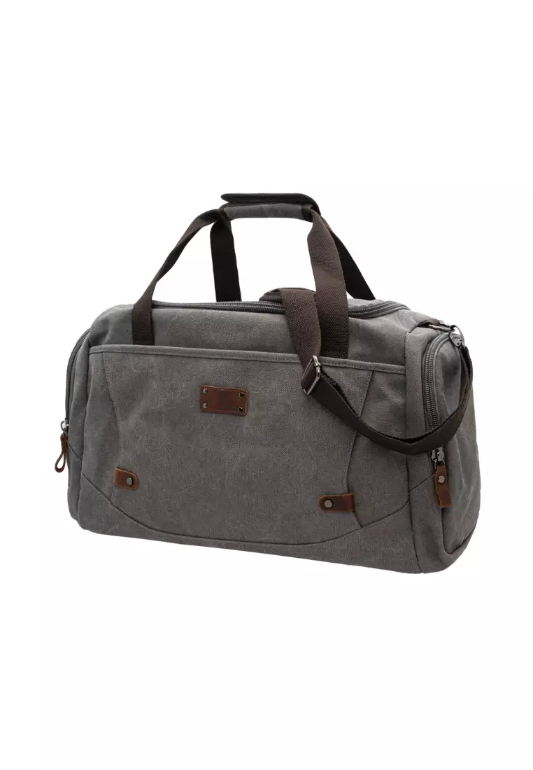 Jack Studio Jack Studio Canvas Leather Business Travel Duffel Bag BAD