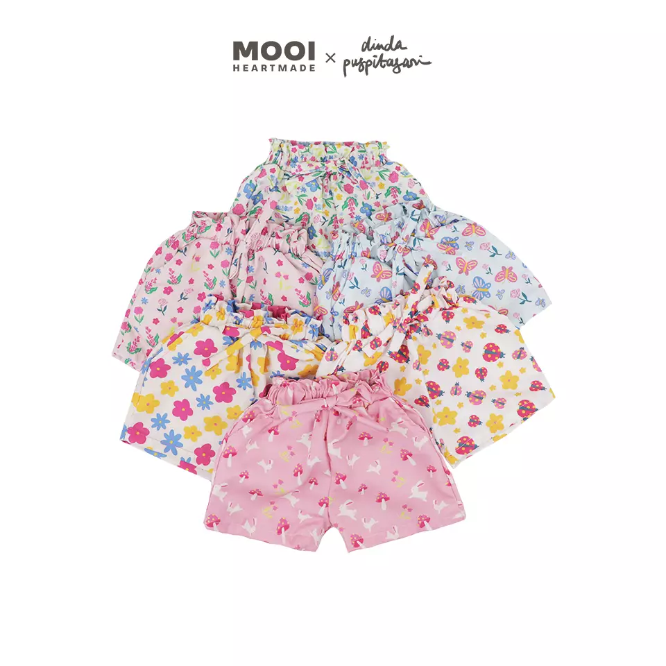 Mooi X Dinda Puspitasari Setelan Anak Perempuan Clarisse Set - Light Blue