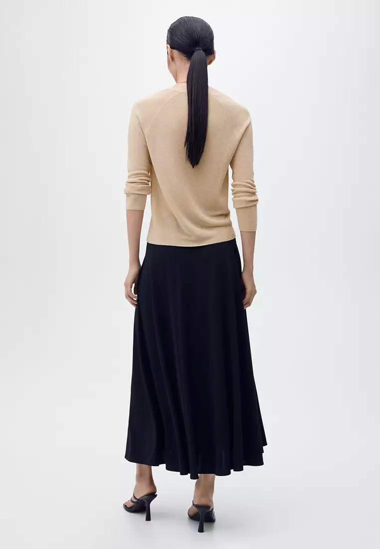 V-Neck Lurex Sweater