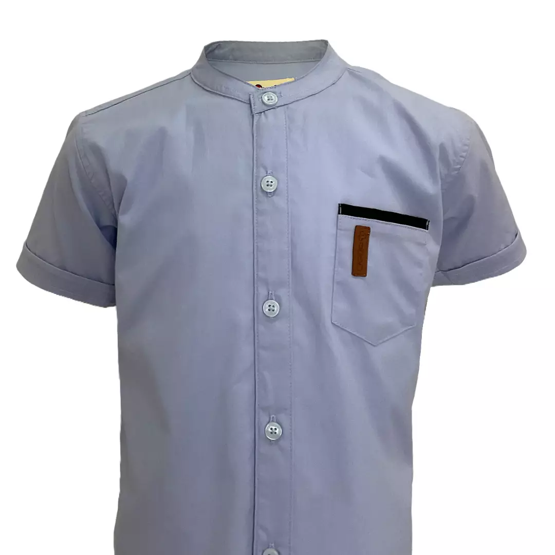 Pingu Koko Anak Laki Laki Shanghai Polos Pendek Biru Muda D91701035G