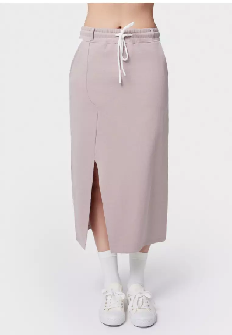 Buy 6IXTY8IGHT SANGO HIGH-RISE WAIST MIDI SKIRT REGULAR FIT SPLIT ...