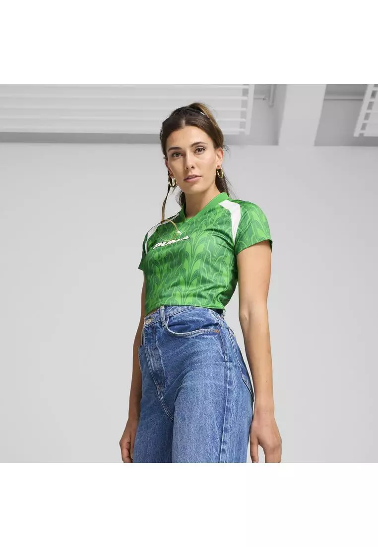 Football Jersey Women's Baby Tee