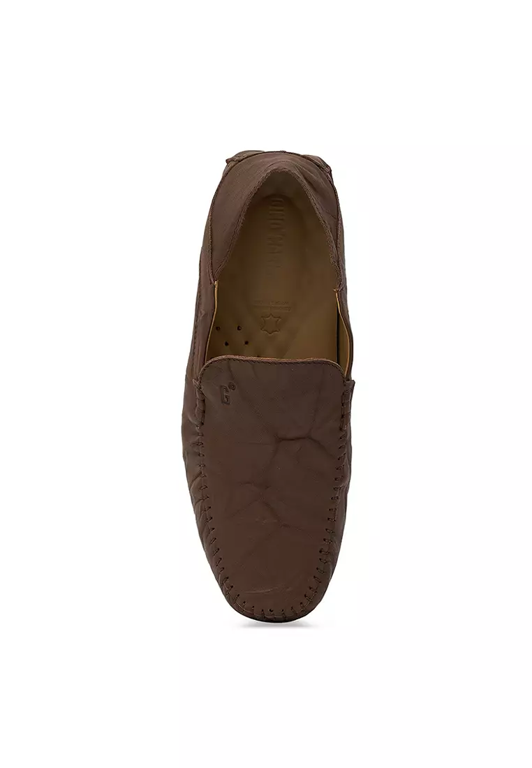 Sepatu Casual Pria Loafer Moccasin Gino Mariani Donny Brown