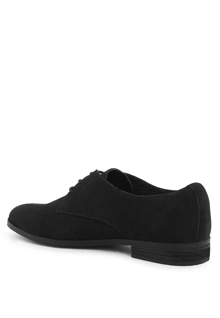 Sepatu Derby Klasik Warna Hitam