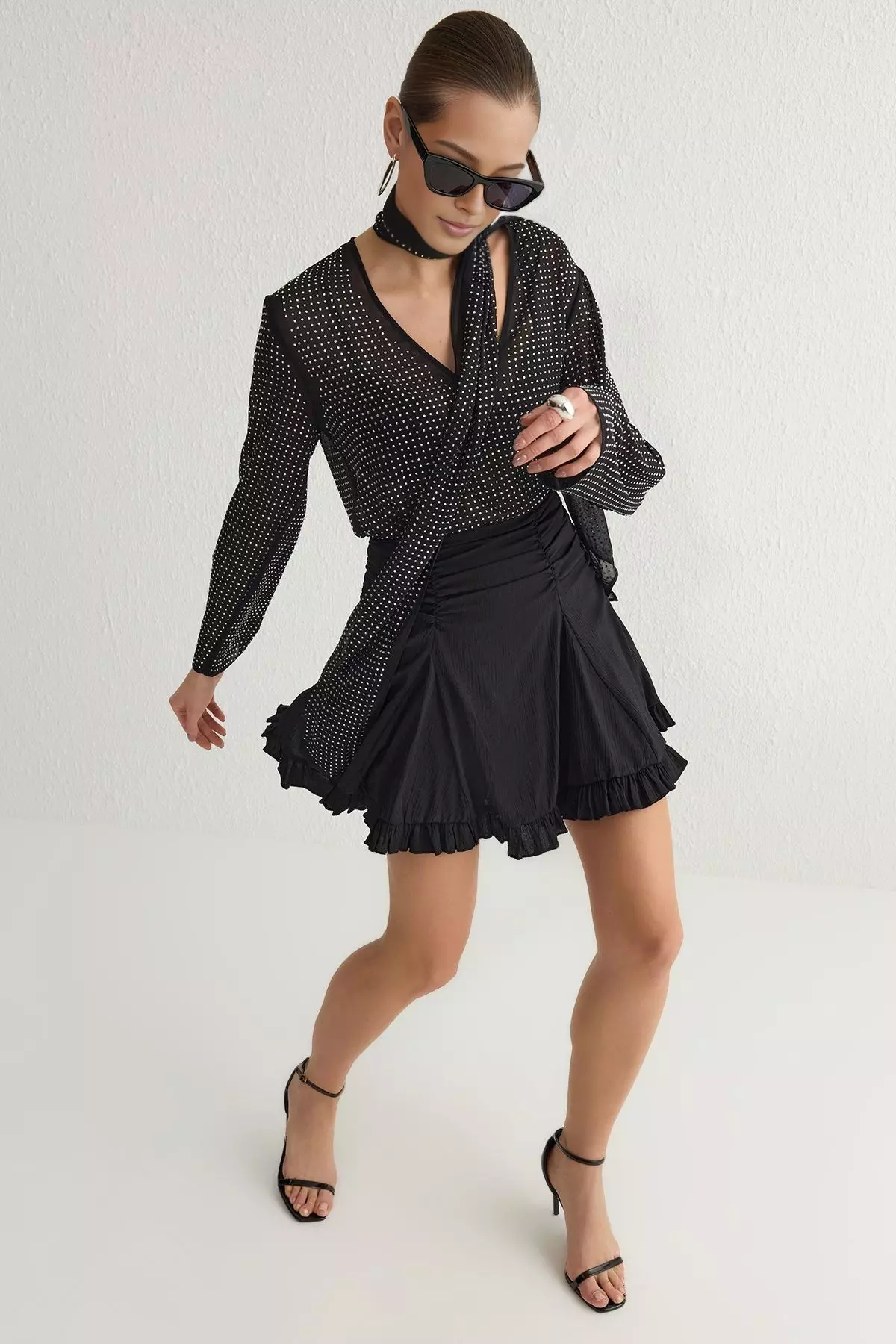 Plain Mini Shift Skirt