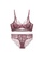 ZITIQUE red Lace Lingerie Set (Bra And Underwear) - Red 6FCE6US168D902GS_1