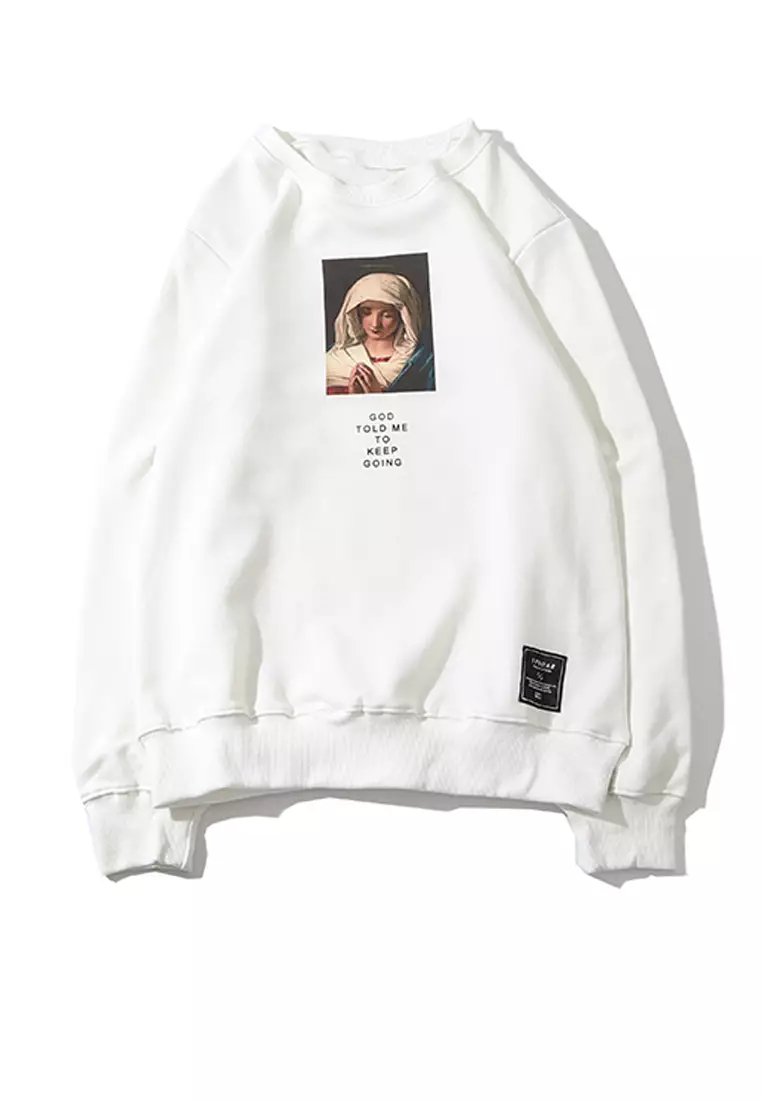 White sweatshirt deals near me