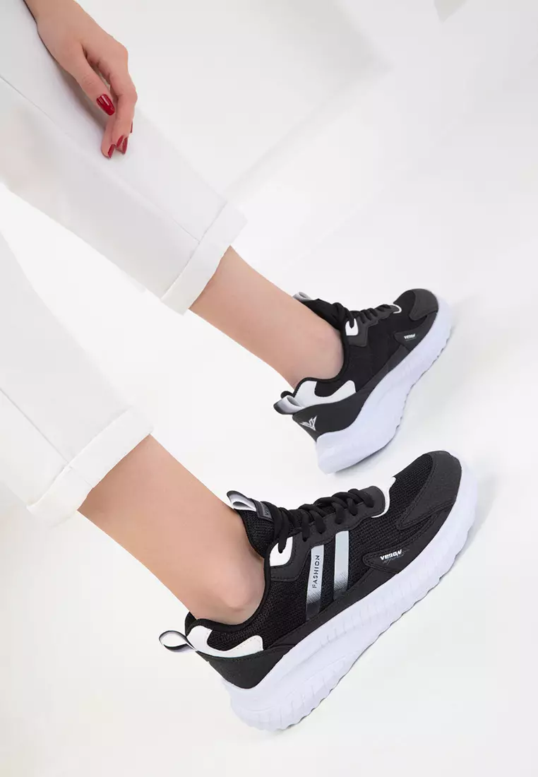 Black-White Unisex Sneaker 20601