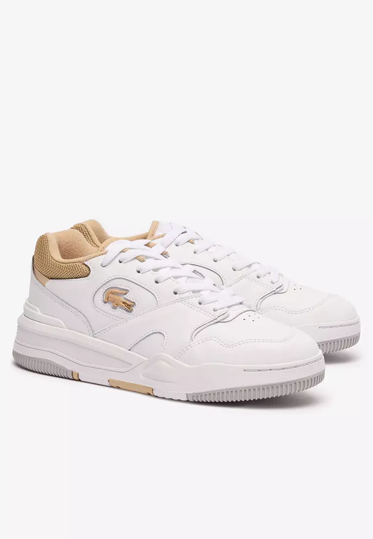 Women's Lineshot Contrasted Collar Leather Trainers