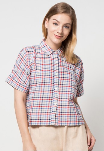 Checkered shirt in BLUE